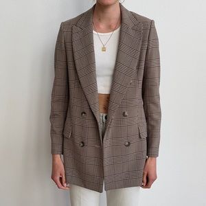 Aritzia Wilfred plaid blazer size 4